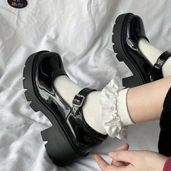 Chunky Heel Mary Jane Platform Pumps