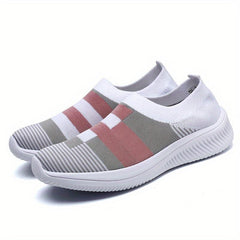 Women's Colorblock Sock Sneakers Slip On Sports Shoes