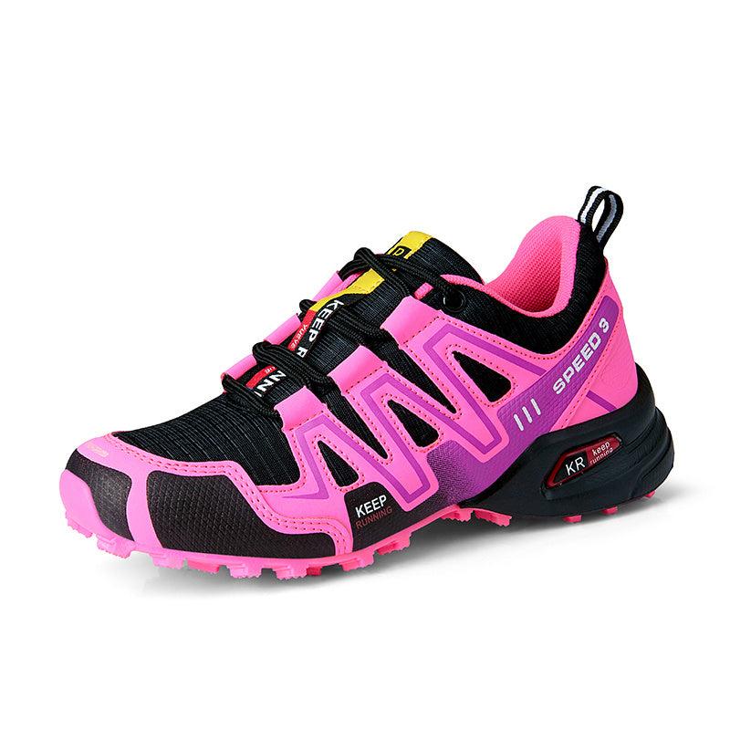Women's Lightweight Knit Sneakers Low Top Lace Up Casual Shoes