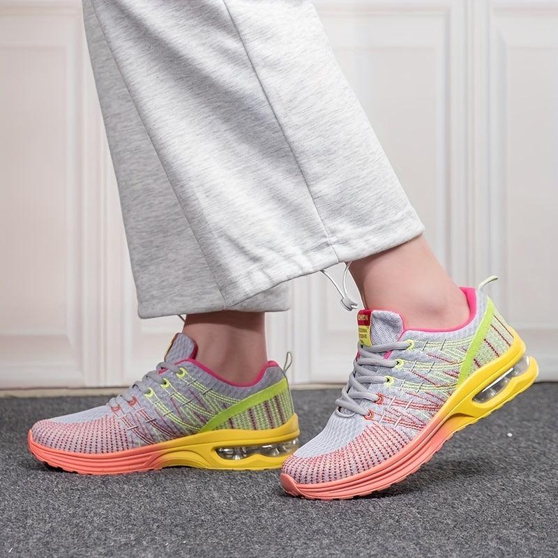 Women's Lightweight Running Shoes Lace-up Sports Sneakers
