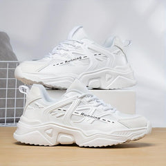 Breathable Mesh Sneakers for Women - Low Top Lace Up Running Shoes