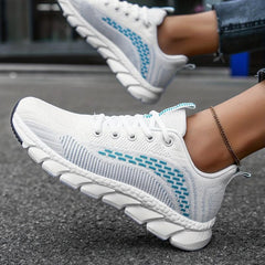 Breathable Mesh Sneakers for Women Lightweight Lace Up Running Shoes