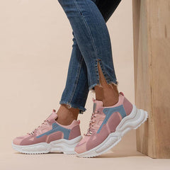 Women's Casual Sneakers Breathable Mesh Dad Shoes Anti-slip Sports Shoes
