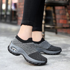 Women's Air Cushion Casual Sneakers Comfortable Low Top Walking Shoes