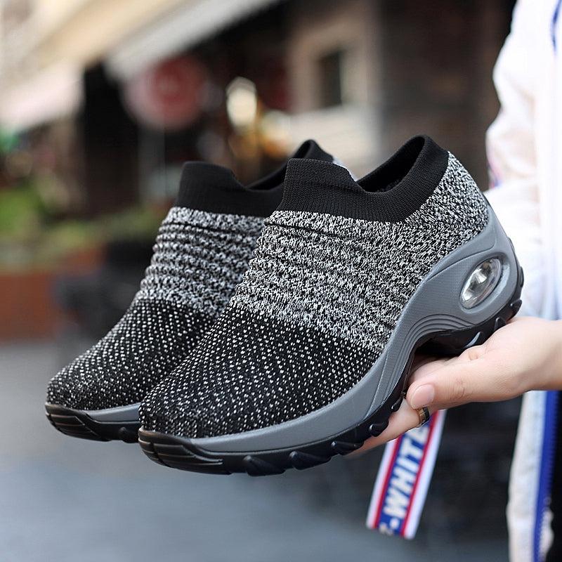 Women's Air Cushion Casual Sneakers Comfortable Low Top Walking Shoes
