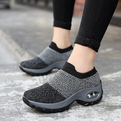 Women's Air Cushion Casual Sneakers Comfortable Low Top Walking Shoes