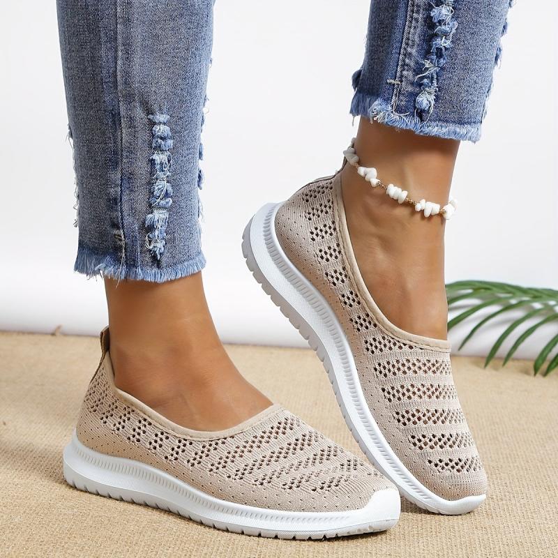 Women's Breathable Mesh Sneakers Slip On Lightweight Walking Shoes