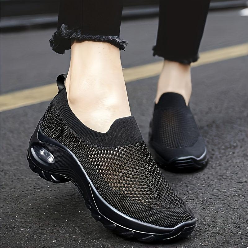 Women's Slip On Mesh Chunky Sneakers Air Cushion Comfort Shoes