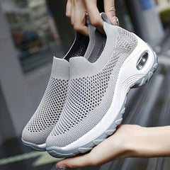 Women's Slip On Mesh Chunky Sneakers Air Cushion Comfort Shoes