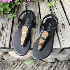 Women's Thong Flat Sandals Open Toe Anti skid Slip On Shoes