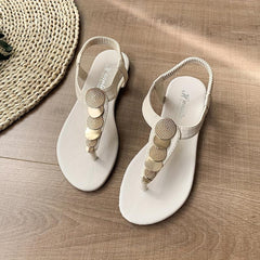 Women's Thong Flat Sandals Open Toe Anti skid Slip On Shoes