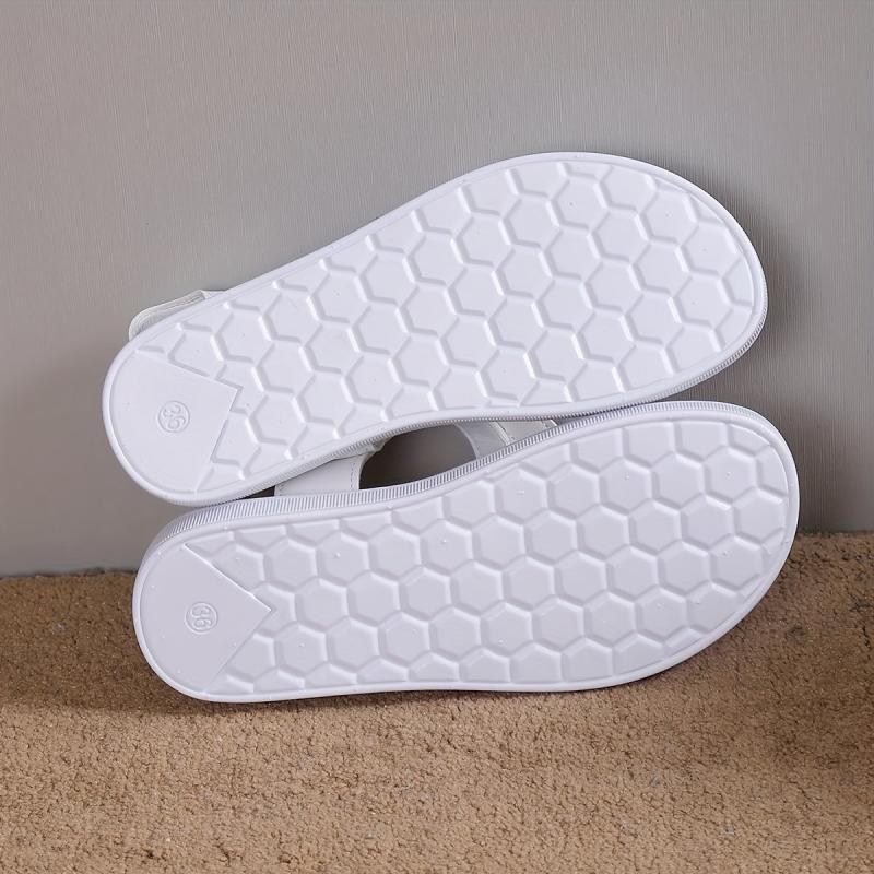 Women's Platform Sandals Ankle Strap Slingback Shoes Solid