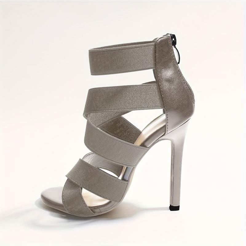 Sexy High Heeled Sandals Cross Strap Stiletto Heels