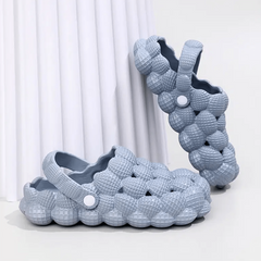 Women's Soft Sole Bubble Clogs Solid Closed Toe Sandals