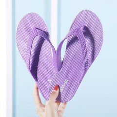 Women's Solid Flip Flops Lightweight Slip On Shoes
