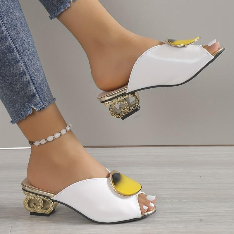 Women's Chunky Heel Sandals Outdoor Quick Dry Peep Toe Stylish Sandals
