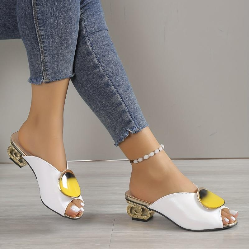 Women's Chunky Heel Sandals Outdoor Quick Dry Peep Toe Stylish Sandals