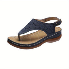Women's Open Toe Casual Sandals with Thong Strap