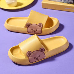 Platform Home Slippers Anti-slip Bathroom Shoes