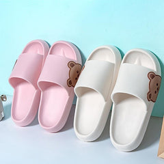 Platform Home Slippers Anti-slip Bathroom Shoes