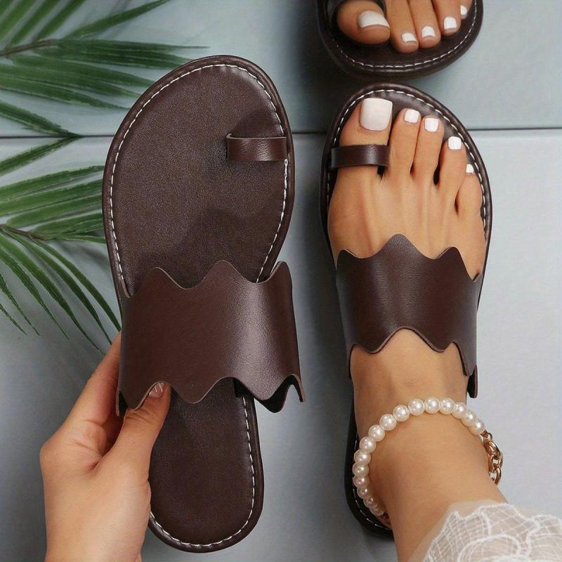 Women's Lightweight Loop Toe Slide Sandals