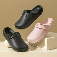 Women's Lightweight Closed Toe Slip On Clogs