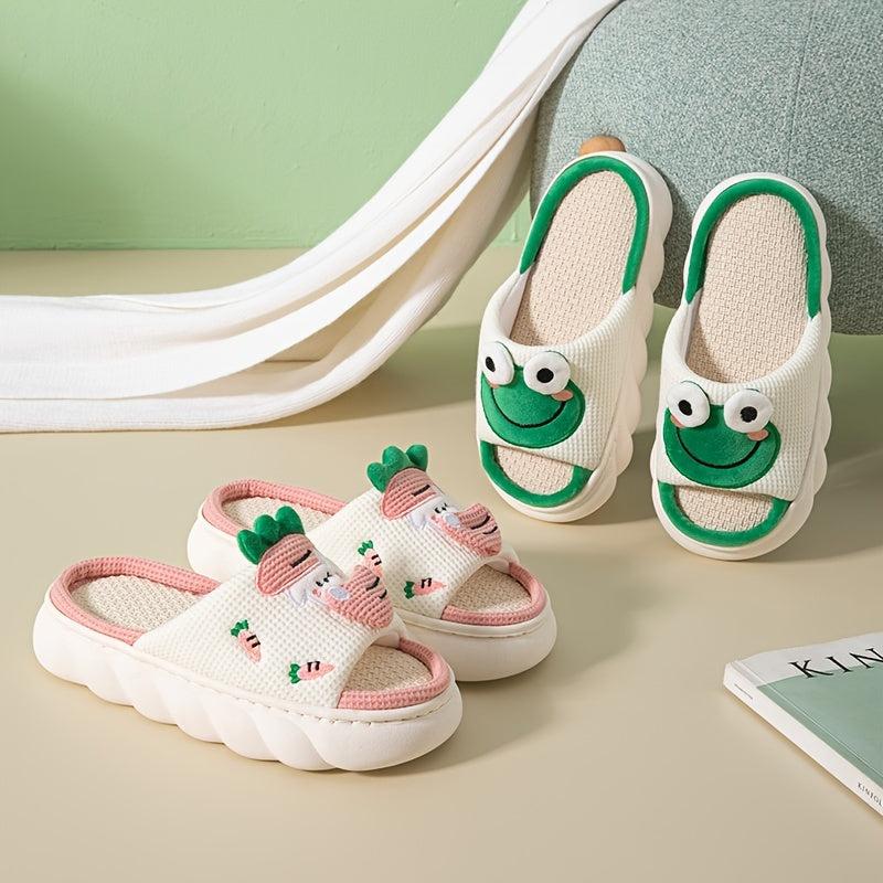 Women's Cartoon Home Slippers Indoor Platform Non slip Slippers