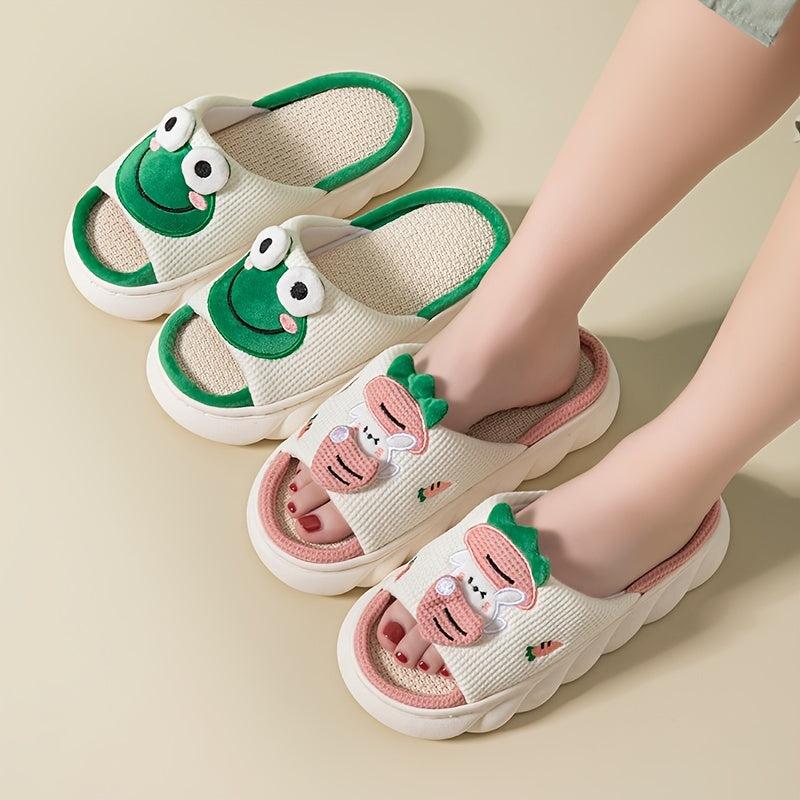 Women's Cartoon Home Slippers Indoor Platform Non slip Slippers