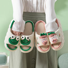 Women's Cartoon Home Slippers Indoor Platform Non slip Slippers