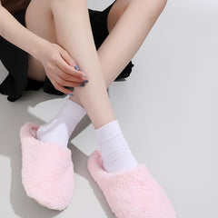 Women's Indoor Plush Slippers Soft Fleece Shoes