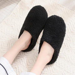 Women's Indoor Plush Slippers Soft Fleece Shoes