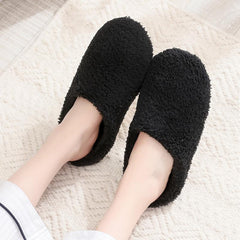 Women's Indoor Plush Slippers Soft Fleece Shoes