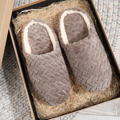 Women's Indoor Plush Slippers Soft Fleece Shoes