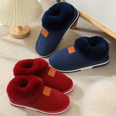 Women's Plush Lined Winter Indoor Slippers Warm & Comfy Slip On Anti skid Slides