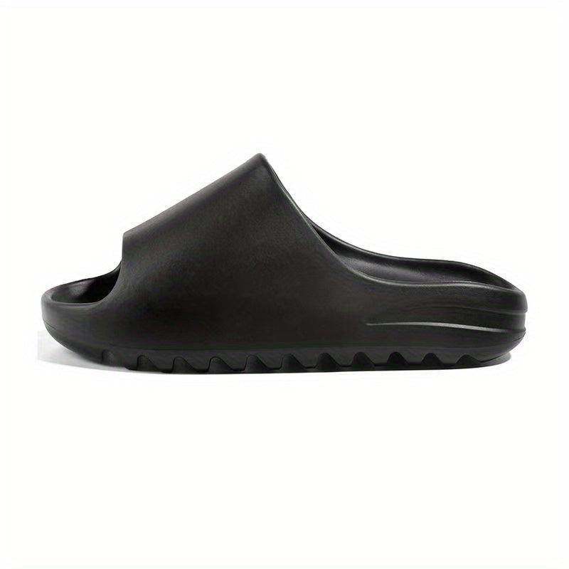 Women's Solid Slides Lightweight Open Toe Slip On Shoes