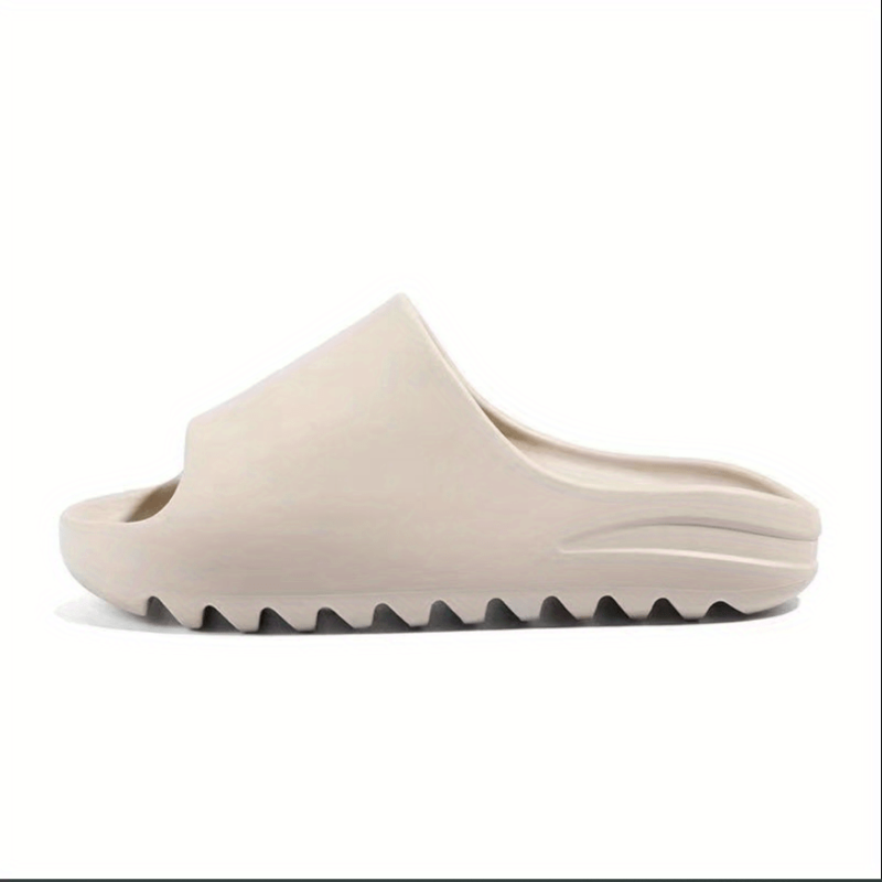 Women's Solid Slides Lightweight Open Toe Slip On Shoes