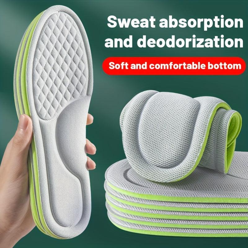 Sports Insoles 5D Massage Deodorant Breathable Cushion Running Insoles Men Women