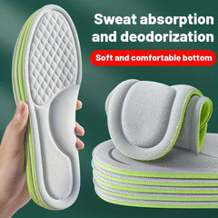 Sports Insoles 5D Massage Deodorant Breathable Cushion Running Insoles Men Women