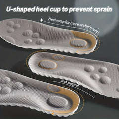 Orthopedic Sports Insoles Arch Support Massage Deodorant Sweat Absorbing