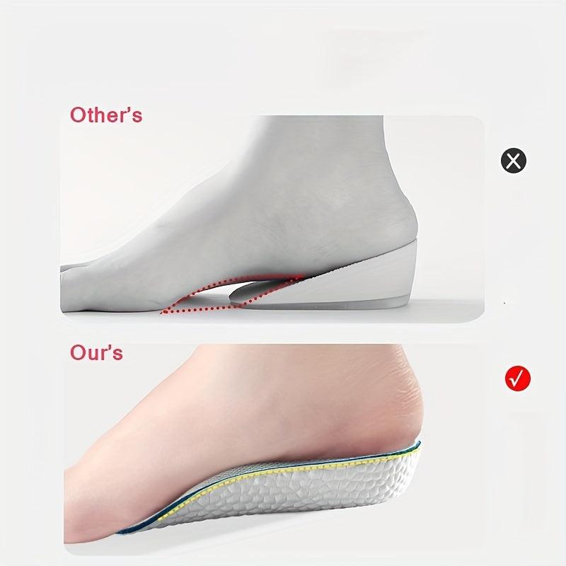 Heightening Insoles Men Women Soft Breathable Shock Absorption
