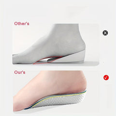Heightening Insoles Men Women Soft Breathable Shock Absorption