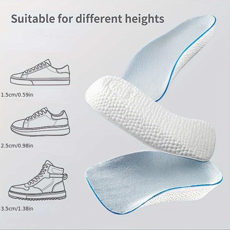 Heightening Insoles Men Women Soft Breathable Shock Absorption