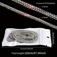 Artificial Diamond Studded 47 24-inch Rope Shoelaces