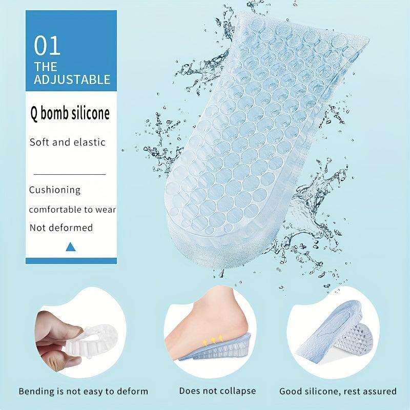 Invisible Height Increase Insoles 3 4 Layer Air Up Lifts Elevator Shoes Pad