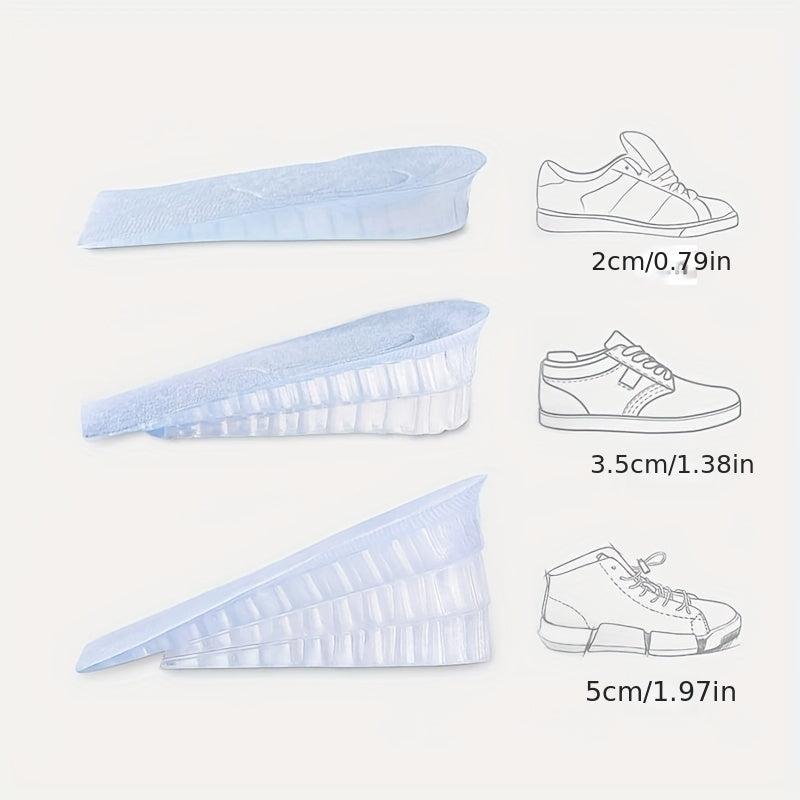 Invisible Height Increase Insoles 3 4 Layer Air Up Lifts Elevator Shoes Pad