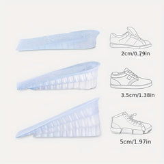 Invisible Height Increase Insoles 3 4 Layer Air Up Lifts Elevator Shoes Pad