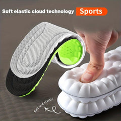 4D Sports Shoes Insoles Soft Running Insole Shock Absorption Arch Support