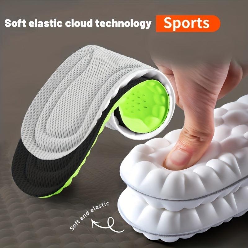 Latex Sport Insoles Breathable Deodorant Cushion Arch Support Insole Men