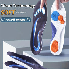 Sport Insoles Shock Absorption Deodorant Cushion Running Insoles Men & Women