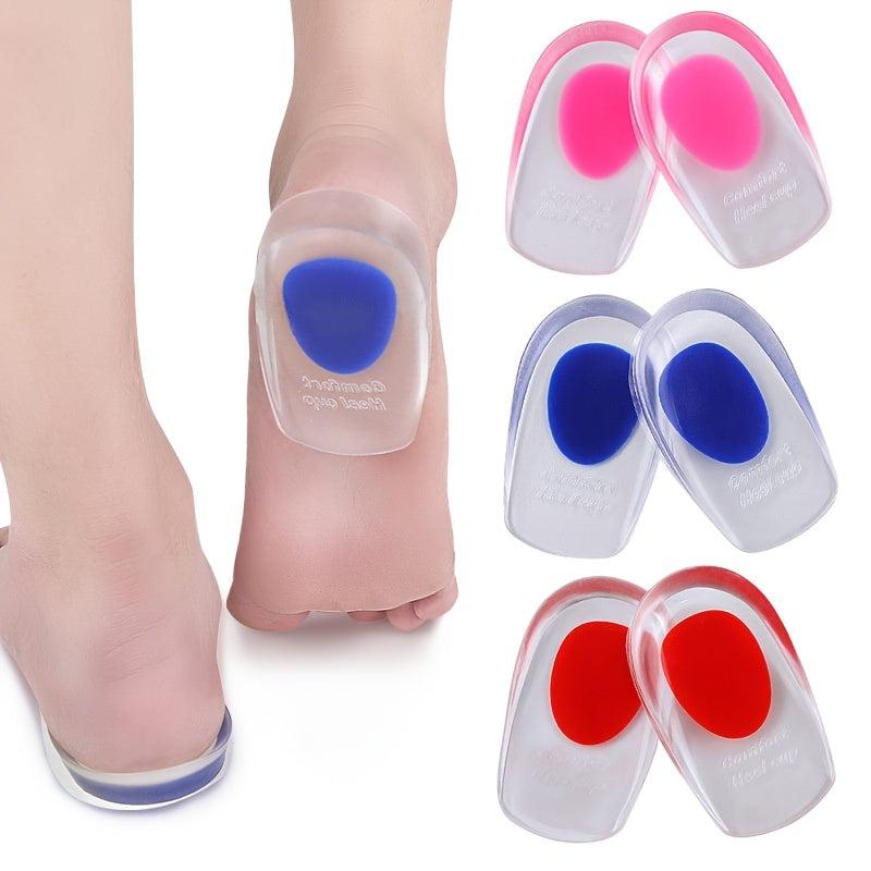 Silicone Gel Insoles Heel Spurs Pain Relief Foot Cushion Foot Massager